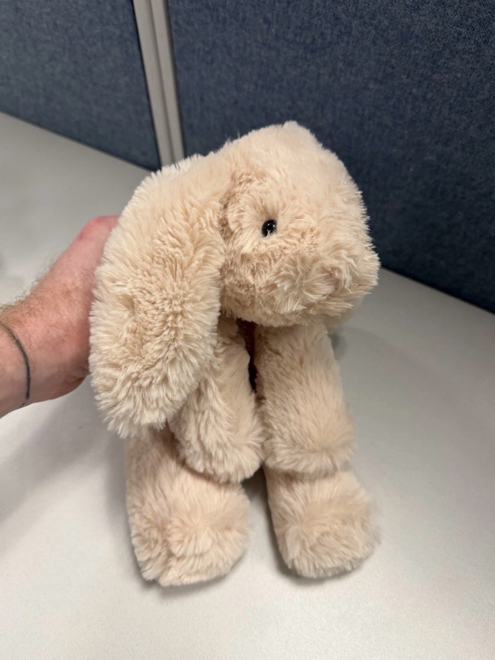 Jellycat Smudge Rabbit Plush - Soft Beige - Picture 2 of 5